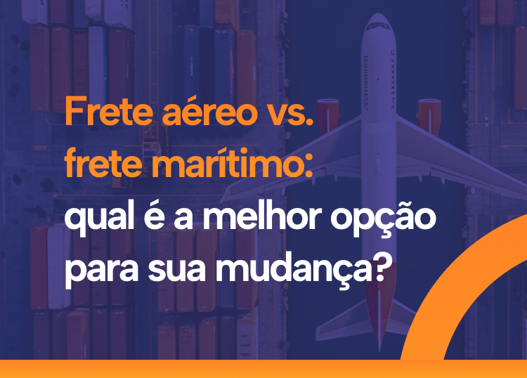 Frete aéreo vs. frete marítimo